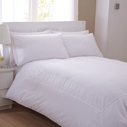 Charlotte Thomas parure housse de couette 2 personnes laura - polycoton - blanc - 200 x 200 cm
