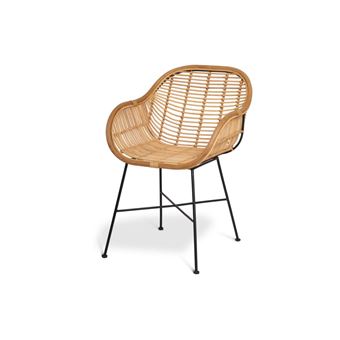 Fauteuil en rotin tressé MYSORE - Naturel - 1