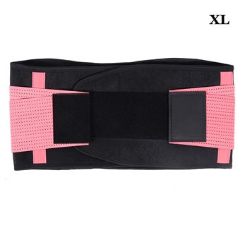 Ceinture De Support De Lombaire Fitness Sport Pour Squat Haltérophilie Barbell Haltère(Xl Rose) - 1