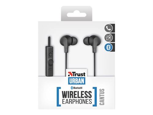 Trust Urban Cantus - In-ear hoofdtelefoons met micro - inwendig - Bluetooth - draadloos