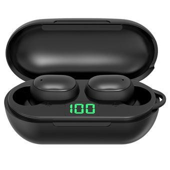 Écouteur Bluetooth avec affichage LCD TWS Noir - 1