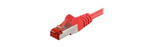 goobay câble de réseau - 1 m - rouge