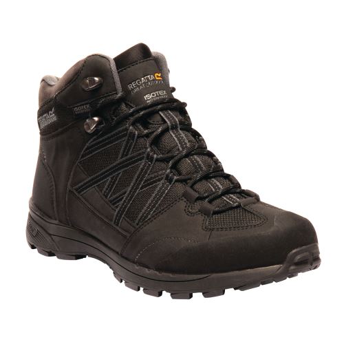 Regatta - Chaussures montantes de randonnée SAMARIS - Homme (41 FR) (Noir/gris foncé) - UTRG3275