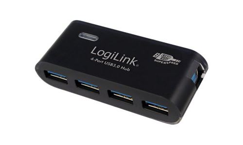 LogiLink USB 3.0 Hub 4-Port - Hub - 4 x SuperSpeed USB 3.0 - desktop
