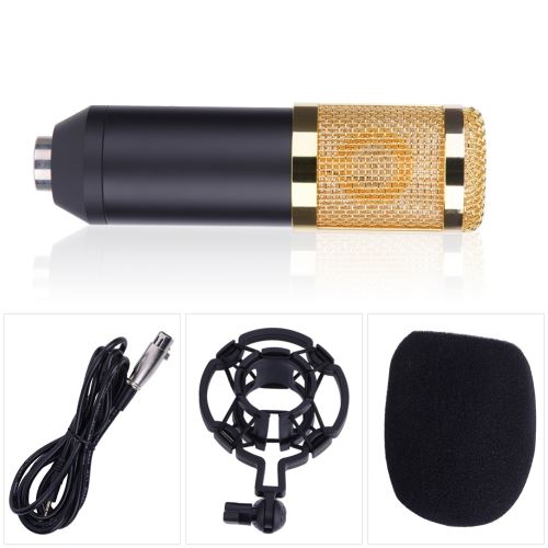 35€99 sur Kit d'enregistrement de Bouchon Mousse de Filtre de Bruit de  Support de Bras de microphone de Condensateur de Studio BM800 - Microphone  - Achat & prix