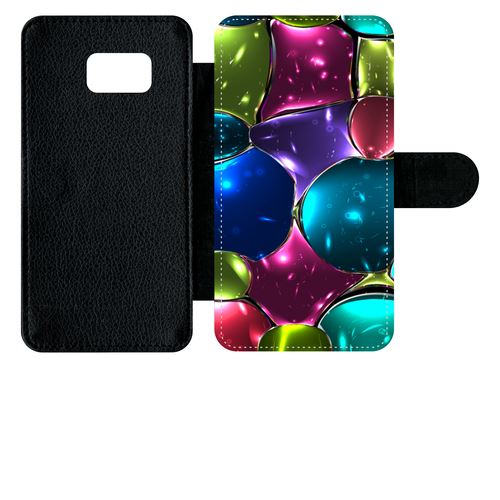 Etui À Rabat Samsung Galaxy S6 Edge Plus Bulles D'eau Colorées