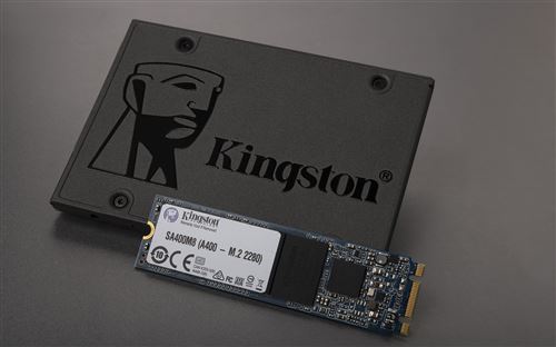 Kingston A400 - SSD - 480 Go - interne - M.2 2280 - SATA 6Gb/s