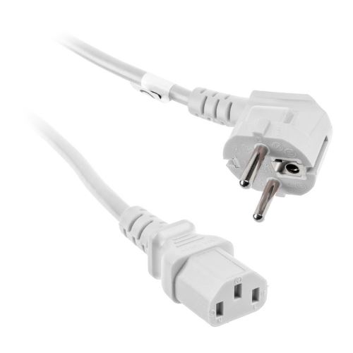 kolink kolink netzkabel schuko auf kaltgeratestecker c13, weis - 1,8m noir