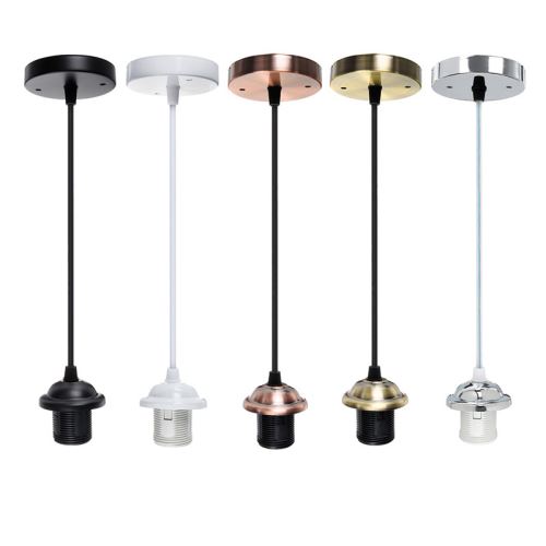 E27 Plafonnier suspension pendentif douille ampoule 1M AC110-250V Type E