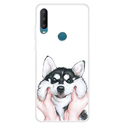 Coque en TPU impression de motifs souple chien pour votre Alcatel 1S (2020)