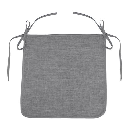 Galette 40 x 40 x 3.5 cm chambray uni newton Gris