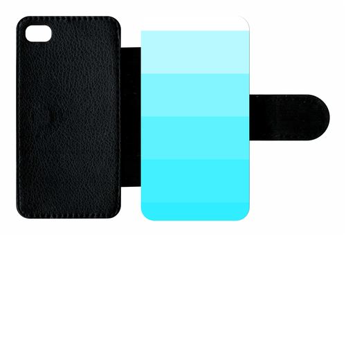 Etui À Rabat Apple Iphone 4 Et 4 S Degrad Bleu Fluo