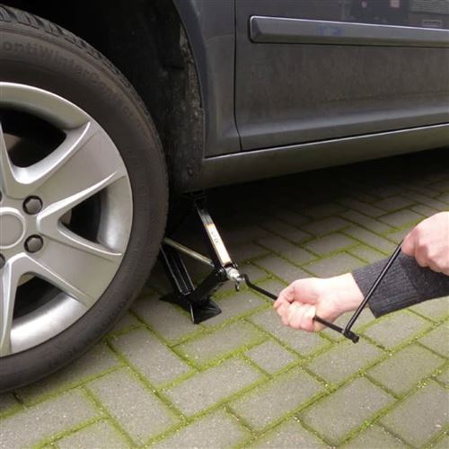 Cric Losange CARPOINT - Capacité 1500 Kg, Hauteur 104-385 Mm - Avec Cliquet - 14