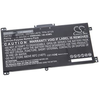 vhbw Batterie compatible avec HP Pavilion X360 14-BA018CA, 14-BA018NG, 14-BA018NW ordinateur portable Notebook (3500mAh, 11.55V, Li-polymère) - 1