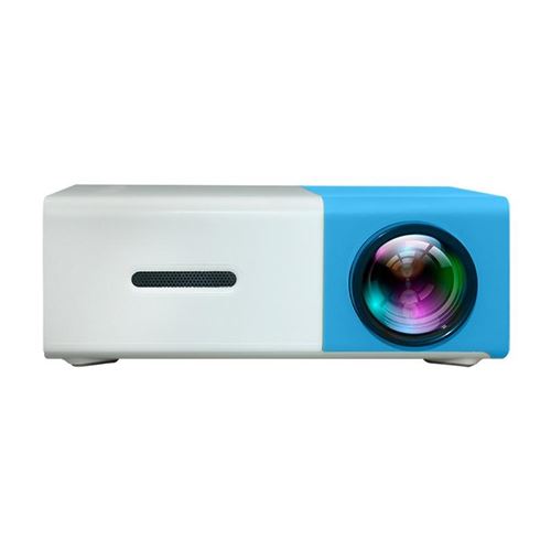 Yonis Bleu Videoprojecteur Led Portable Mini Home Theater Avec Télécommande 400 Lumens - Image 2