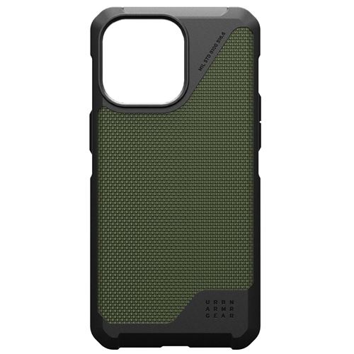UAG Metropolis LT Rugged Case for Apple iPhone 15 Pro Max[6.7in] - Metropolis LT Kevlar Olive Drab - Coque de protection pour téléphone portable - compatibilité avec MagSafe - DuPont Kevlar, cadre TPU - olive kevlar - pour Apple iPhone 15 Pro