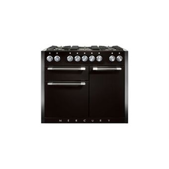 PIANO DE CUISSON Semi Pro MERCURY TAB GAZ 110 CM NOIR MAT INOX POLI