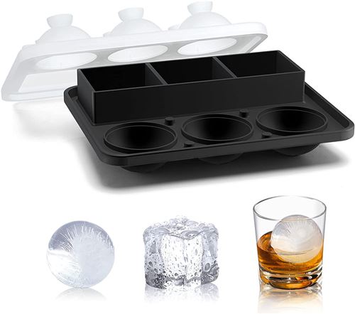 Moule à glaçons en silicone pour whisky et bière, design créatif, tasse  ronde, fabricant de clics congelés, moule à glaçons exécutif, E27 -  AliExpress