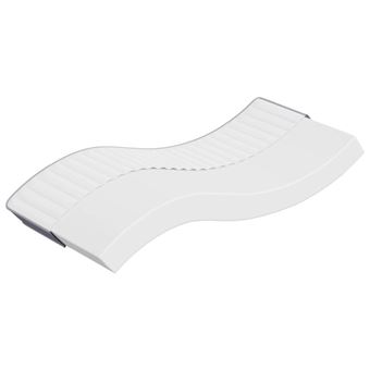 Matelas mousse 90x190 cm vidaxl accueil ferme soutien medium epaisseur 16 cm 5 zones housse de matelas - 1