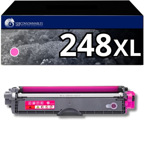 4 toner Compatibles Brother TN248XL DCP L3520, L3560 - HL L3220, L3240, L8230, L8240 - MFC L3740, L3760, L8340, L8390