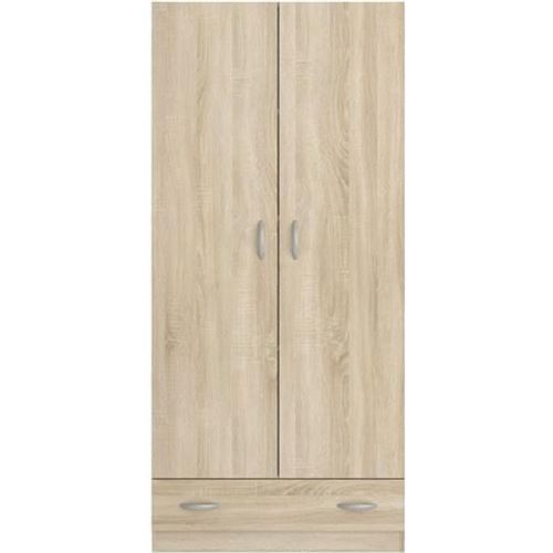 PARISOT Armoire 2 portes décor chene L78 cm - VARIA