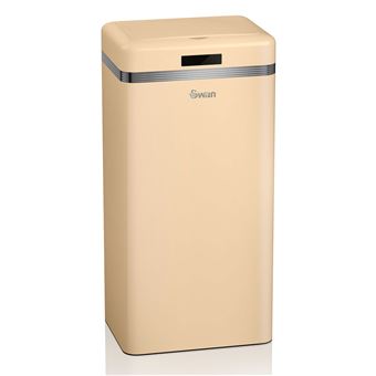 Swan, Swka4500gn Retro Poubelle à Ouverture Automatique Avec Capteur Metal 45 Litres Vintage Vert