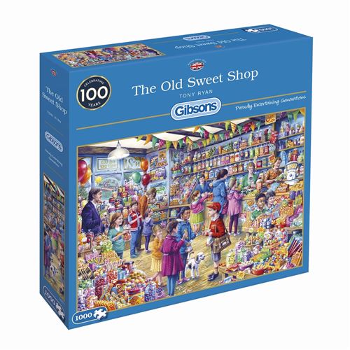 Puzzle 1000 pièces THE OLD SWEET SHOP HC GIBSONS Carton Multicolore