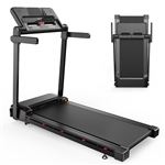 Tapis de Course Tapis marche KZYNTH KT-S4-Inclinaison 15% -Moteur 3.0 CV-Vitesse 1-12 KM/H-Fréquence cardiaque-Noir