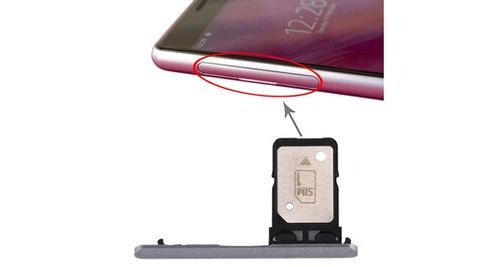 Pièce détachée plateau unique pour carte sim sony xperia 10 gris