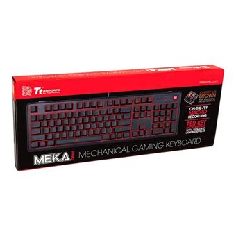 Tt eSPORTS MEKA PRO - Clavier - rétro-éclairé - USB - US - commutateur ...