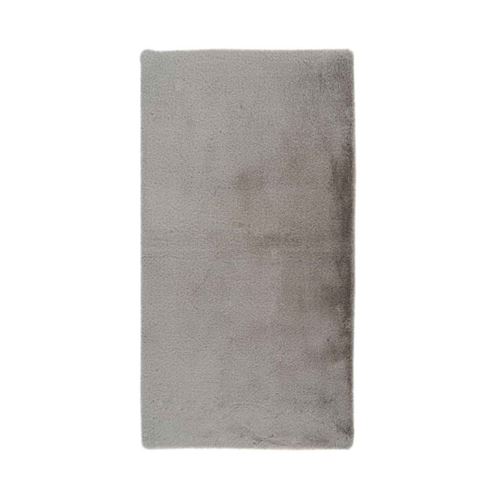 Tapis de Bain Fait à la Main "Rabbit" Gris Clair 65 x 100 cm