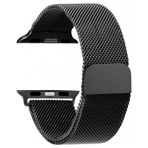 Bracelet pour Watch 38/40/41mm Maille Milanaise Devia Noir