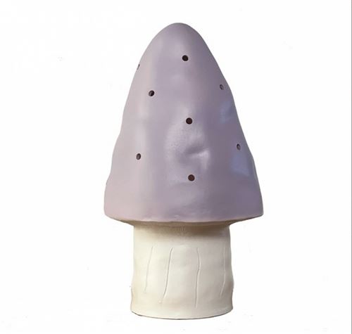 Non Communiqué Blanc Lampe Champignon-Petit Lavande