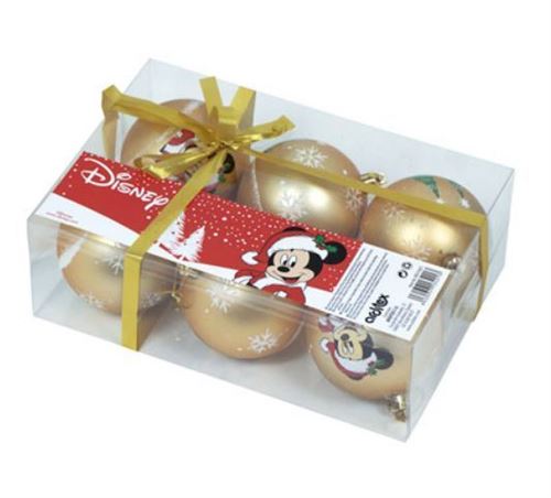 Pack de 6 boules de sapin diamètre 8cm de Mickey Mouse Disney ARDITEX WD13423