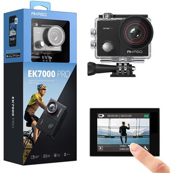 AKASO V50 Pro Caméra Sport 4K 30fps 20MP WiFi Caméra étanche Ultra HD EIS  Écran LCD