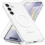 Coque pour Samsung Galaxy S25 Plus (Galaxy S25+) avec Cercle Magnétique + 2 Verres Trempés Vitre Protection Ecran - BOOLING