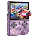 ANBERNIC RG35XX PLUS Console De Jeu Portable 3,5 Pouces IPS Support D Hdmi Tv 64 Go Gris Rétr