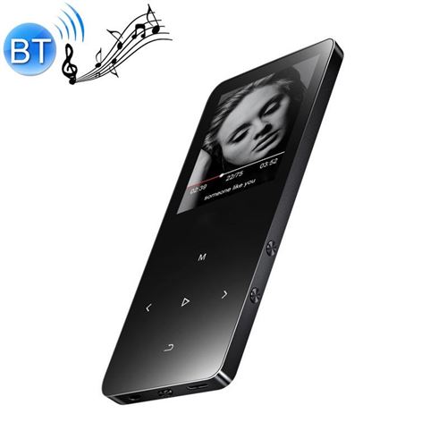 Non Communiqué Noir Lecteur Mp3 Bluetooth 16Gb Ecran Tactile 1.8 Pouces Son Hifi Haut-Parleur Intégré Radio Fm + Sd 32Go Yonis
