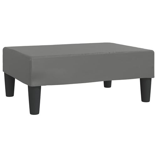 vidaXL Repose-pied Gris 78x56x32 cm Similicuir