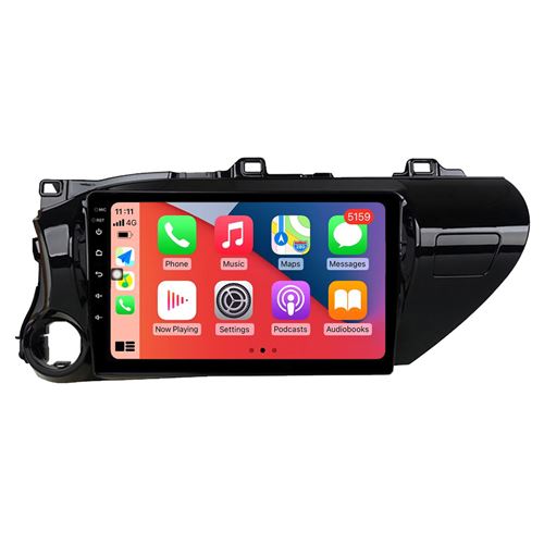 Autoradio Multimédia RoverOne CarPlay Android Auto GPS pour Toyota Hilux 2015 - 2018