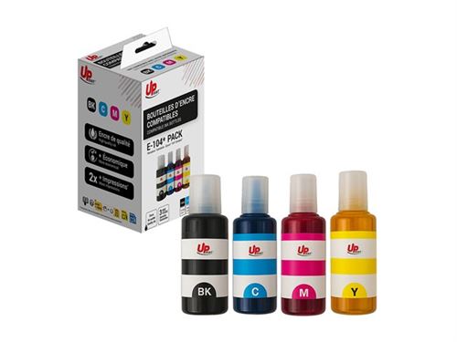 UPrint - Pack de 4 - magenta, cyan, noir, jaune - compatible - boîte de suspension - recharge d'encre (alternative pour : Epson C13T00P640)