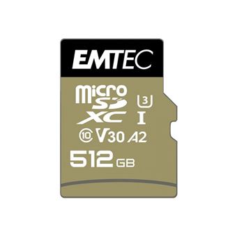Carte Mémoire Micro-sd 128 Go - 512 go Micro SDHC/SDXC + Adaptateur Class  10