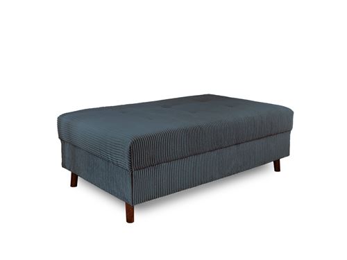 Non Communiqué Rune - Pouf Modulable - En Velours Côtelé - Bleu Nuit