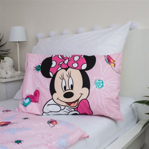 Parure de lit Minnie Mouse® - coton, blanc / rose