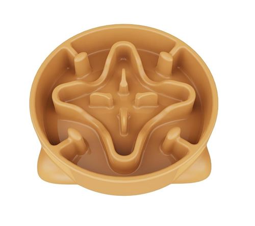 Comparer les prix de Vendos85 - Gamelle anti-glouton chien moyen 22 cm - Orange