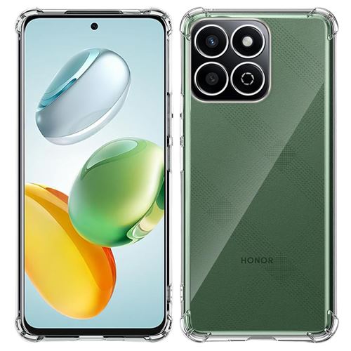 SEAHAI Cover Per HONOR X7c / 200 Smart 5G | Custodia Morbida In TPU Con Brillantini E Motivo Sfumato | Antiurto E Trasparente, Nero - 2