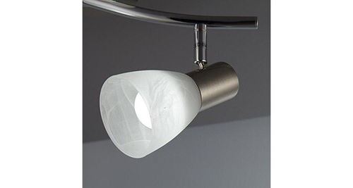 Plafonnier LED 20 watts nickel verre lampe d'éclairage plafonnier luminaire  lumière | Meine Lampe