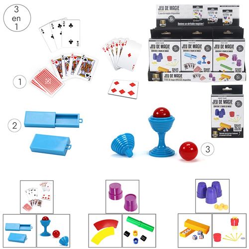 Jeu 3 Tours De Magie Célèbre - Modèle Aléatoire - Coloris : Multicolore - Mg3373