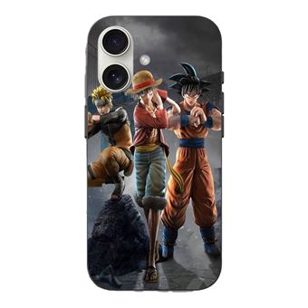 Coque Iphone 16 Sangoku naruto Luffy one piece Dragon Ball z 3D Anime manga - 1