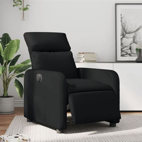 Non Communiqué Noir Vidaxl Fauteuil Électrique Réglable Similicuir